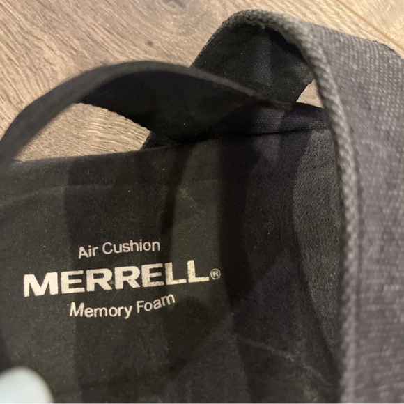 Merrell Sandals Size 5 Black Gray Air Cushion Memory Foam - Picture 3 of 4